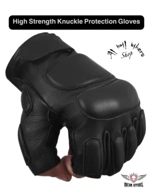 Genuine Leather gloves for motorcycle riding— half finger or full finger / screen touch !! USA