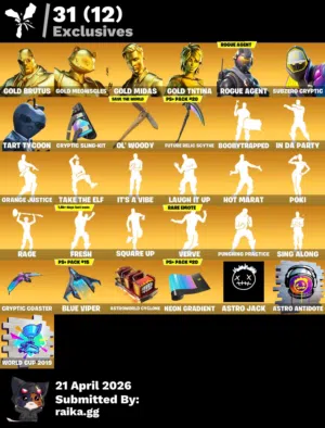 للبيع حساب فورت نايت من السيزون الرابع