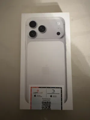iPhone 17 pro max 256 جديد مع مدخل خط وكفاله سنتين