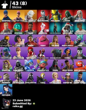 حساب فورت نايت طور الزومبي القديم كل يوم 100 فيبوكس و فوق و كل يوم يزيد 100 فيبوكس