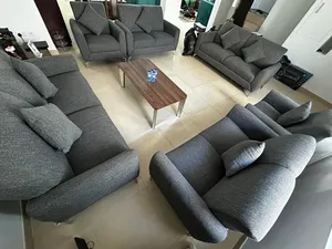 New Dunlop sofa set 6 seaters + 6 seaters grey colour sofa set