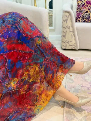 شيفون فرنسي ناعم مع شغل VVVIP