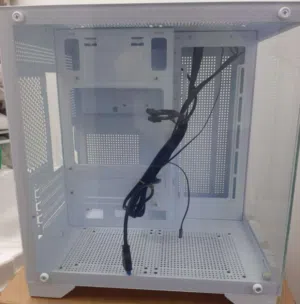 PC case white for sale [ Only Case ] use No fan