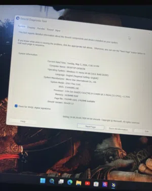 لابتوب Msi g63 كيمنك