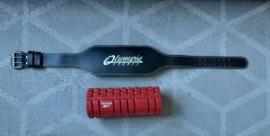 Gym Accessories for Sale – Olympia Sports Gym Belt + Reebok Foam Roller