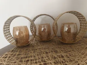 Golden candle stand
