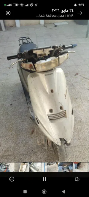 دراجة سوزوكي 100cc المكينه امورها طيبه