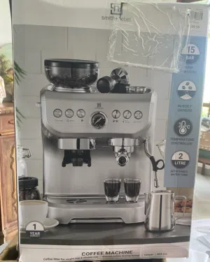 Brand New Smith + Nobel Stainless Steel Barista Coffee Machine.Australian جهاز كوفي باريستا استرالي