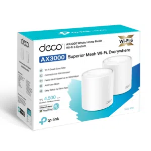 Tp-Link Deco AX3000 Whole Home Mesh WiFi 6 System  -  2 Pack
