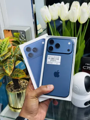 iPhone 17Promax256Gb Blue Color 100% Battery Less use Smooth device