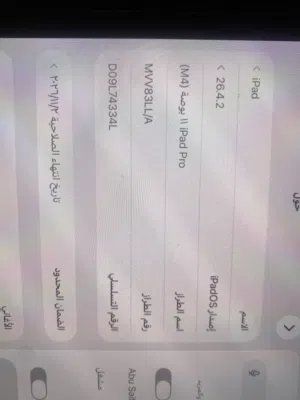 Apple iPad Pro 11 256 GB in Irbid