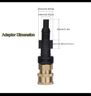 Pressure Washer Adapter & Nozzle Kit for LAVOR/Sterwins/Parkside/Champion, 1/4" Quick Connecting.