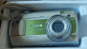إعلان كاميرا Canon PowerShot A470 (مع الكرتون والملحقات)