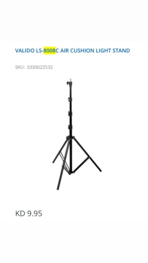 5 PIECES VALIDO STANDS LS-8008C AIR CUSHION 25KD