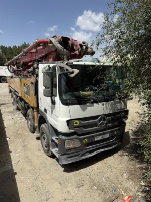 Sany 56m concrete pump with Mercediz chasis 2018 model excellent working condition