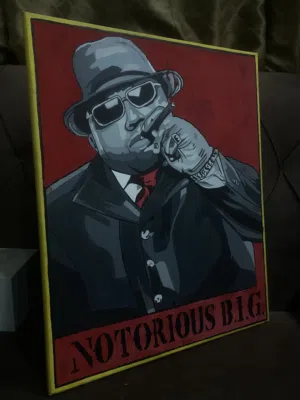 Biggie Smalls Drawing Handmade