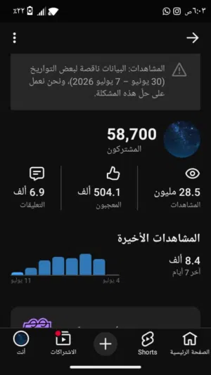 قناة يوتيوب للبيع