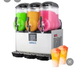 مكينة سلاش سبيس استعمال بسيط في المنزل حجم 3 *12 لتر slush machine with guarantee 1 year