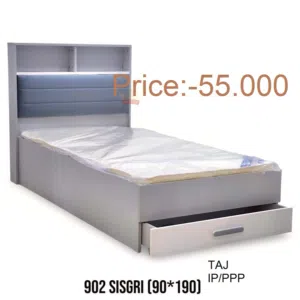 سرير خشبي مفرد جديد تمامًا مقاس 90 × 190  Brand New Single Wooden Bed 90x190