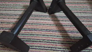 Heavy duty wooden parallets for calisthenics and exercises and weight lose
