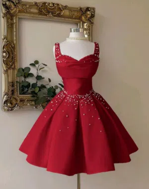 فستنان سهره عنابي مشكوك