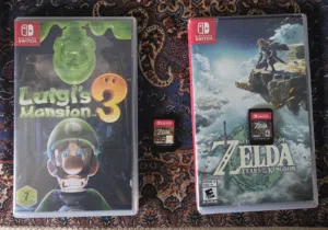 bundle: luigi 3 , zelda breath of the wild, zelda tears of the kingdom