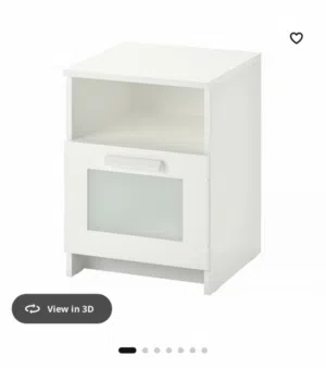 الكومدينة   BRIMNES Bedside Table من إيكيا،
