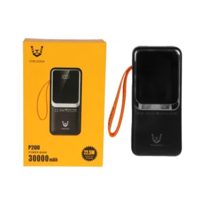 باور بانك اصلي بطاريه 30000 ملي امبير VIKUSHA P200 30000MAH BATTERY 22.5W MAX SUPER FAST POWER BANK