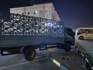 شاحنة داينة نقل عام للعفش مع الفك وتركيب بضائع أغراض مسقط داينةMuscat truck general transport goods