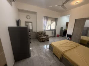 For those seeking distinction and refined taste.bedroom studio with bathroom and kitchen 210 OMR