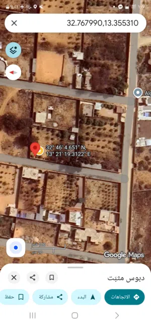 قطعة أرض للبيع في الباعيش الحبايبية شارع الفنانين في بداية الشارع بسعر ممتاز .. يوجد بها بئر