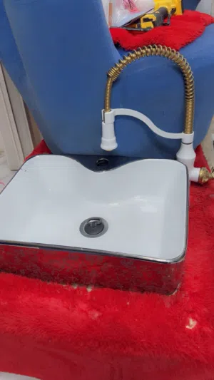 حوض بدكير مرمر كامل