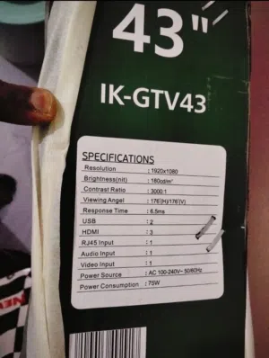 Unwanted gift ikon smart tv 43