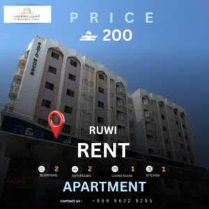 100 m2 2 Bedrooms Apartments for Rent in Muscat Ruwi