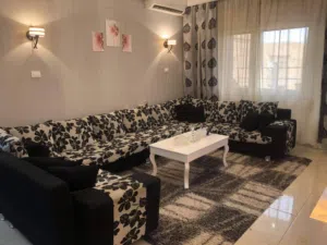 شقه للايجار في تاجوراء عمارات البحوث الدور 4 مفروشة 1500