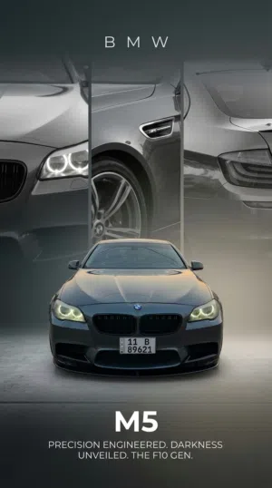 Bmw F10 خليجيه كفاله من الحادث والصبغ