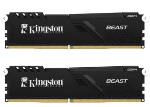 Kingston Beast  32 GB (2X16Gb) DDR4 3200Mhz Cl16 Black Gaming Ram Memory