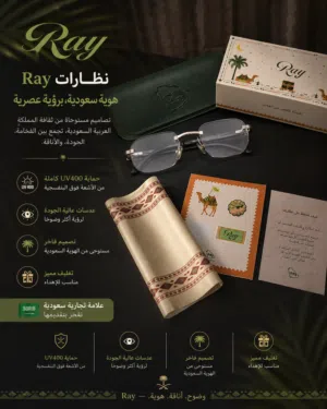 نظارات Ray الفاخرة  تصميم سعودي أصيل