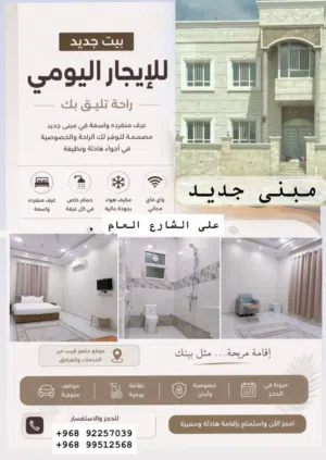 50 m2 1 Bedroom Apartments for Rent in Dhofar Salala