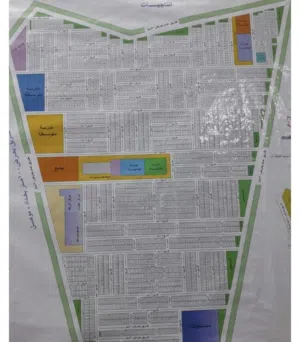 قطعة ارض ركن زنجيل 200 متر للبيع
