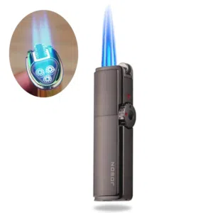 ولاعة غاز (قداحه) معدنية بثلاث شعلات قوية Triple Jet Torch Lighter