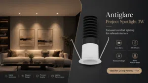 Loox Antiglare COB Spotlight 3W / كشاف ليد مخفي مضاد للوهج من لوكس، قدرة 3 واط