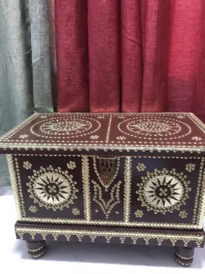 صندوق خشبي تراثي فاخر – جديد لم يُستخدم