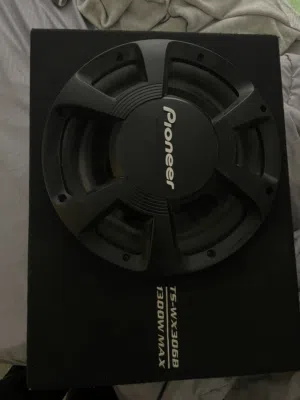Pioneer TS-WX306B سبووفر بايونير مقاس 12 إنش، شغال, نظيف, للتواصل خاص او واتس
