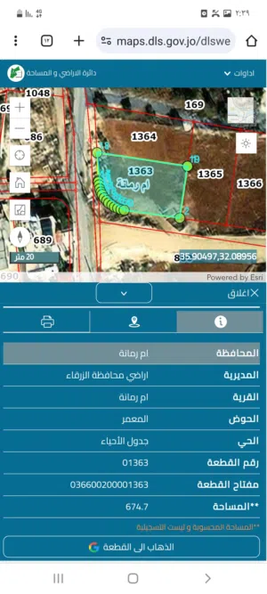Residential Land for Sale in Zarqa Um Rummanah