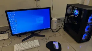 Gaming PC Full Set  i7 4790  RX 580 8GB  16GB RAM  144Hz LG Monitor  RGB Setup