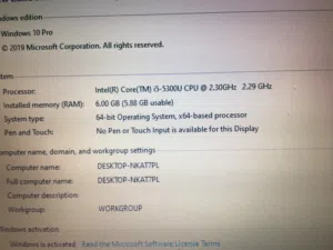 كور i5جيل خامس بطاريه حوالي 6 ساعات هارد 500 رام 6