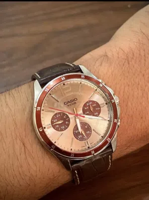 Casio Watch original  50M WR Stainless Steel back