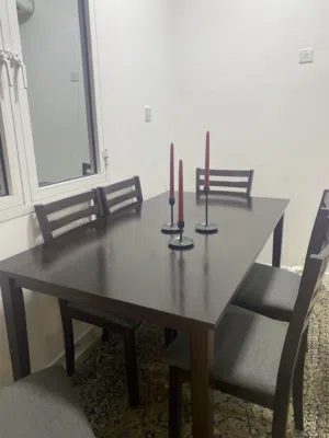 Dining table with 6 chairs