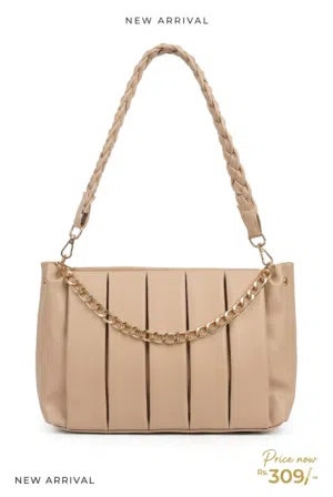 حقيبة اليد بلون البيج للبيع